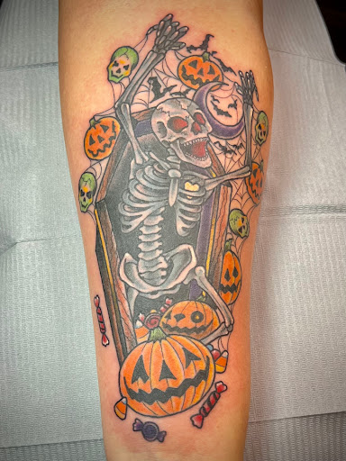 Explore butterfly flower tattoo ideas, creative tattoo ideas in Terre Haute, available at Timeless Tattoo LLC