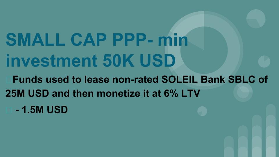 Soleil Chartered Bank SBLC Monetization 6% Net Non-Recourse