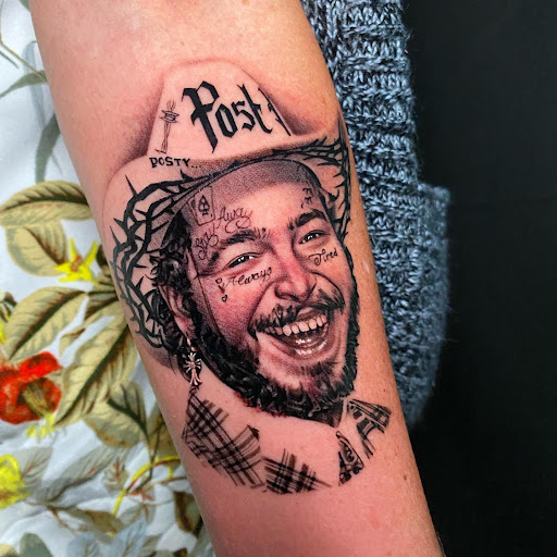 Explore foot print tattoo ideas, creative tattoo ideas in Arlington, available at Urbans Tattoo & Piercing Studio South