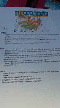 Restaurant méditerranéen La Passarelle à Marseille - menu / carte