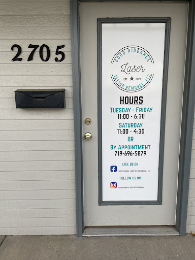 Explore leg cover up tattoo ideas, creative tattoo ideas in Pueblo, available at Good Riddance Laser Tattoo Removal, LLC