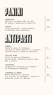 Taglieroteca à Bari carte