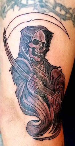 Explore anime neck tattoo ideas, creative tattoo ideas in Meridian, available at SK-Tattoo1