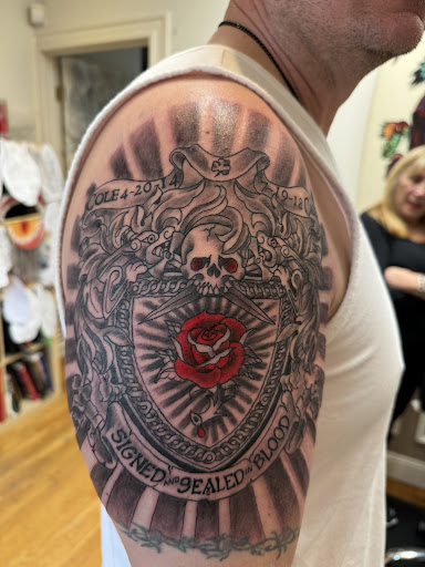 Explore alcoholic tattoo ideas, creative tattoo ideas in East Boston, available at Wave n Pave Tattoo