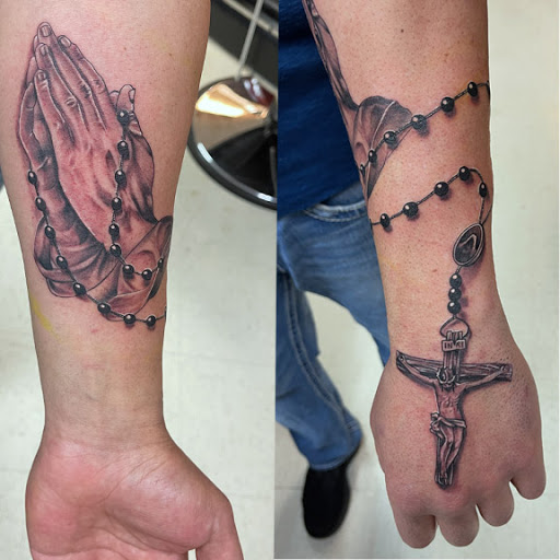 Explore tattoo ideas for mens thigh, creative tattoo ideas in San Diego, available at Wylde Sydes Tattoo & Body Piercing