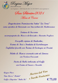 Pizzeria Ristorante Pizzeria Regina Major à Manerbio (le menu)