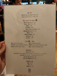 Mast' à Paris menu