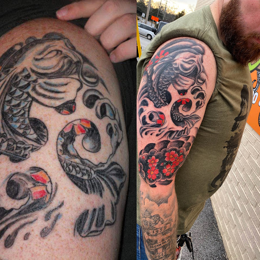 Explore wwe tattoo ideas, creative tattoo ideas in Fort Oglethorpe, available at The Helm Tattoo & Piercing