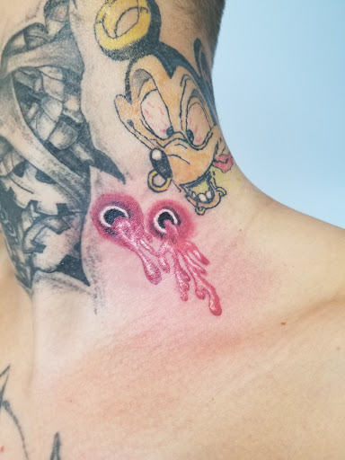 Explore mens side tattoo ideas, creative tattoo ideas in Davis, available at SIX GUN SOUND TATTOO