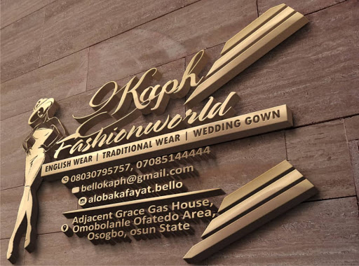 Kaph Fashionworld, Adjacent Grace Cooking Gas, Omobolanle, 230001, Osogbo, Nigeria, Clothing Store, state Osun