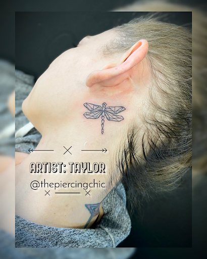 Explore dragonfly flower tattoo ideas, creative tattoo ideas in Roseville, available at Sacred Arrow Studio