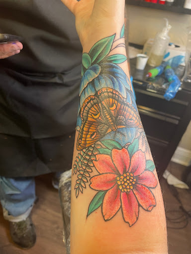 Explore cover up tattoo ideas on forearm, creative tattoo ideas in College Station, available at The Ineffable Tattoo Experience