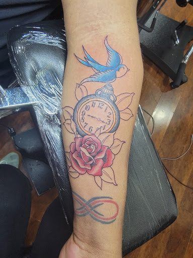 Explore female foot tattoo ideas, creative tattoo ideas in Mount Vernon, available at House Of Ink