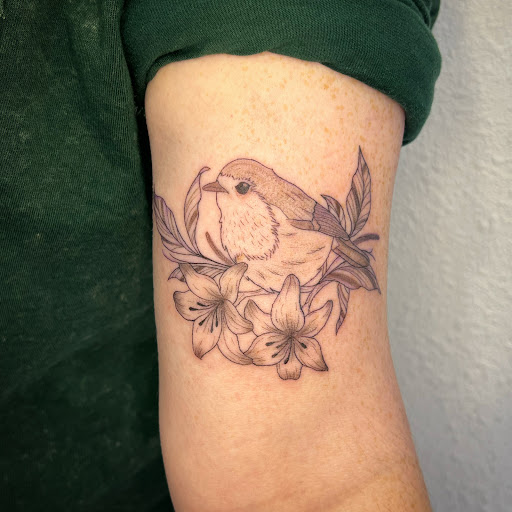 Explore sound wave tattoo ideas, creative tattoo ideas in Snohomish, available at Valley Roots Studio