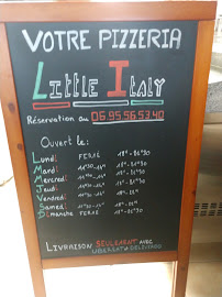 Menu du Little Italy by Cauderan à Mérignac