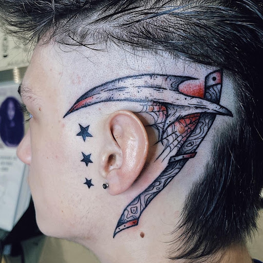 Explore inner finger tattoo ideas, creative tattoo ideas in Carbondale, available at Bonedale Tattoo