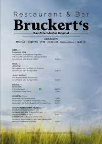Restaurant Bruckert´s in Otterndorf bei Cuxhaven - Restaurant und Bar à Otterndorf (le menu)