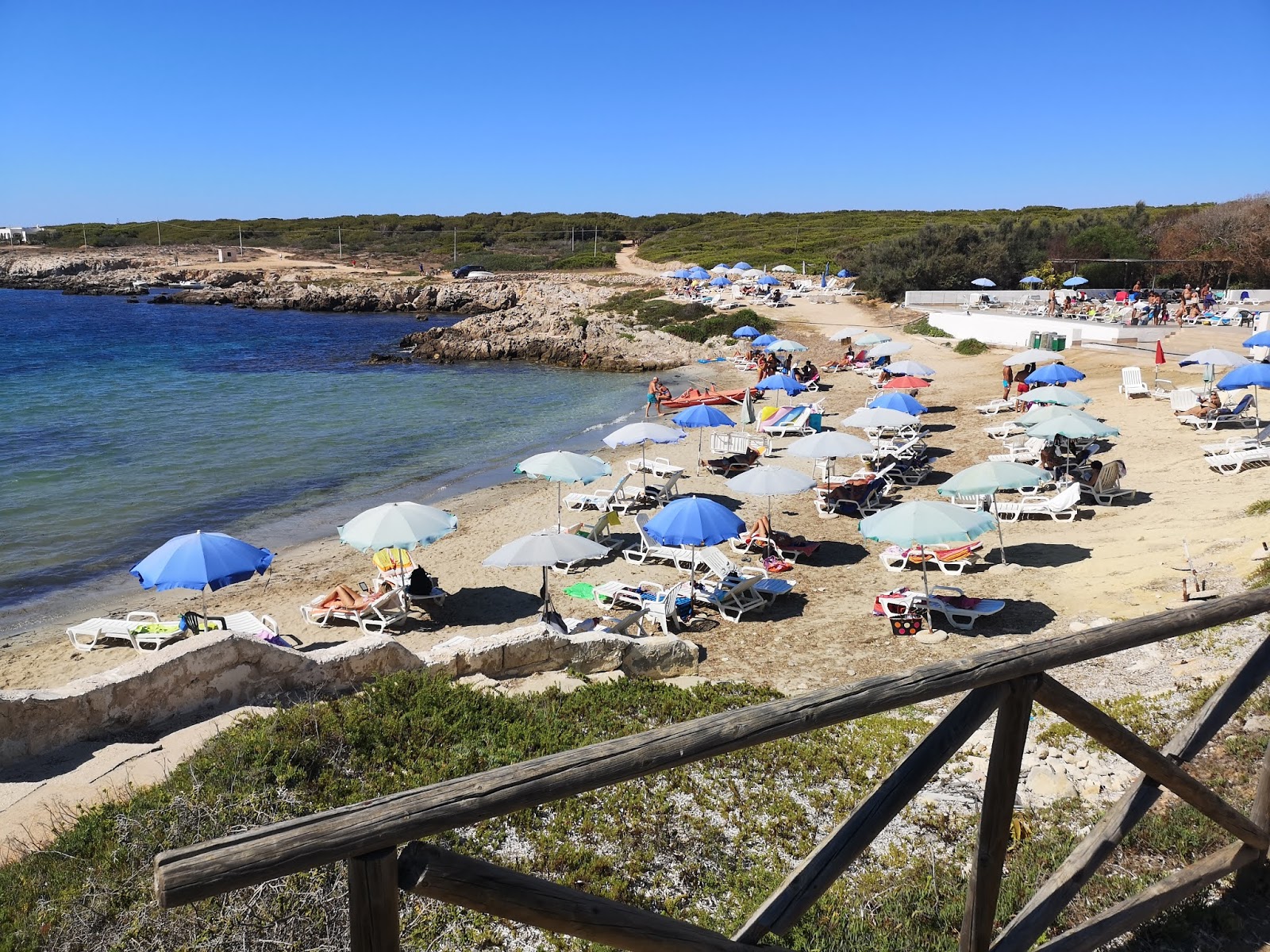 Foto av Cala Grande beach med liten vik