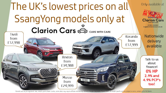 Reviews of Clarion Cars Ssangyong in Worthing - Car dealer