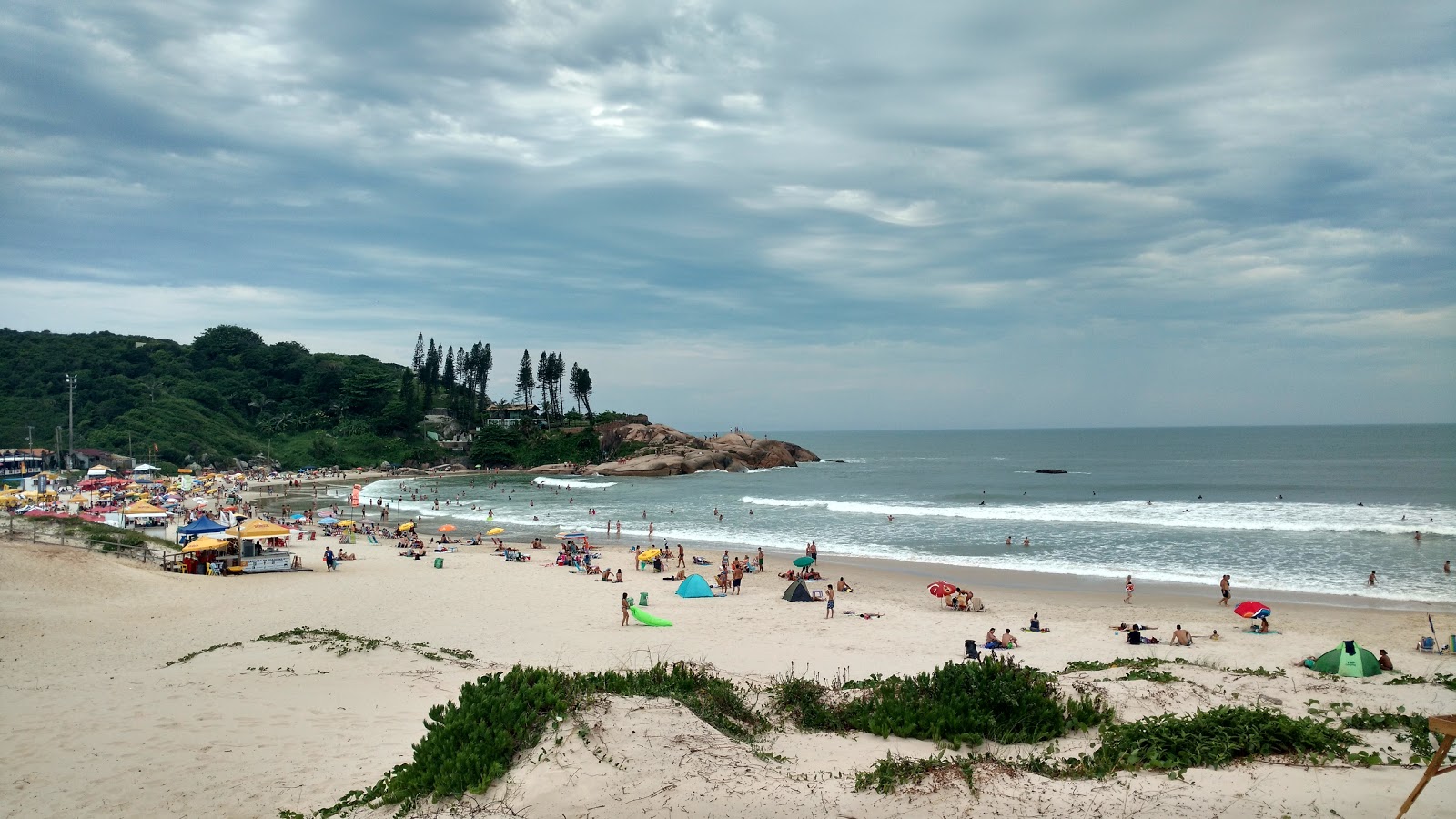 Photo of Joaquina Beach backed by cliffs