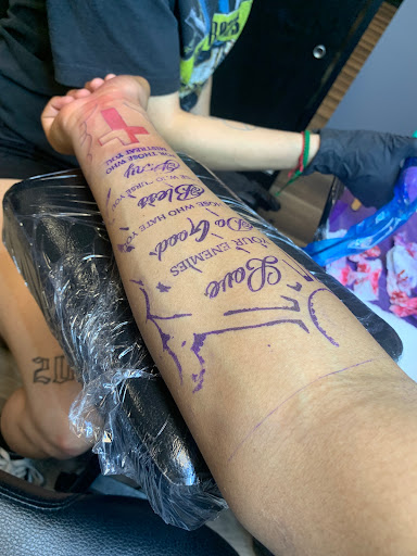 Explore jujutsu kaisen tattoo ideas, creative tattoo ideas in Glendale, available at Urban Legends Tattoo and Piercing LLC