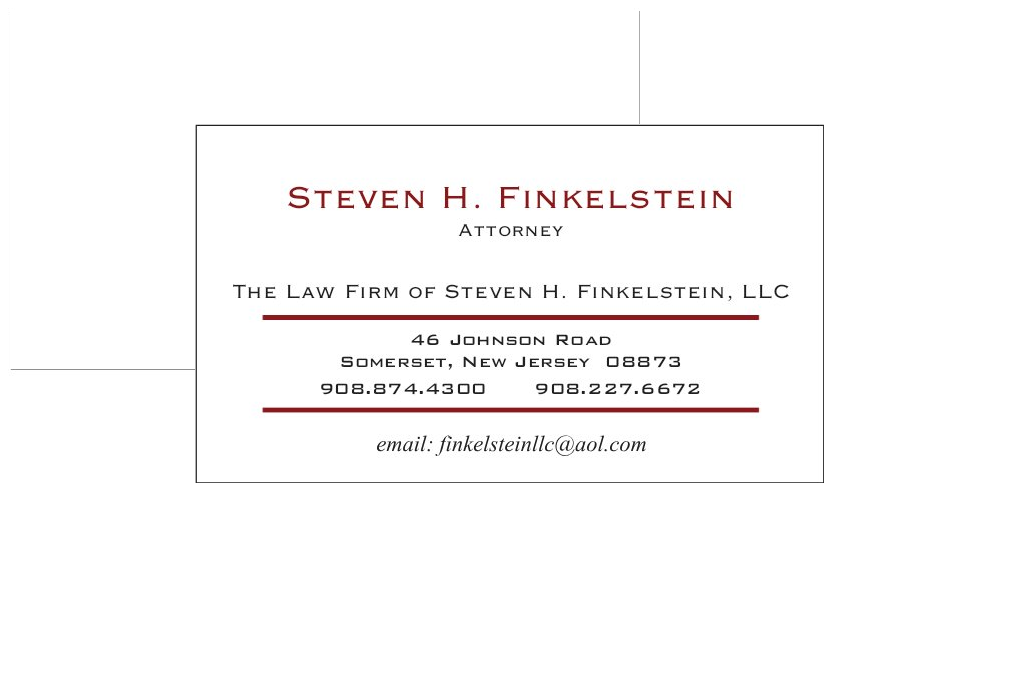 The Law Firm of Steven H. Finkelstein, LLC 08873