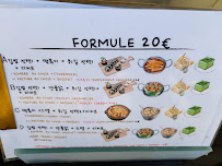 Restaurant coréen Dong Né à Paris (le menu)