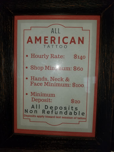 Tattoo Shop «All American Tattoo», reviews and photos, 1742 Center St NE #1748, Salem, OR 97301, USA