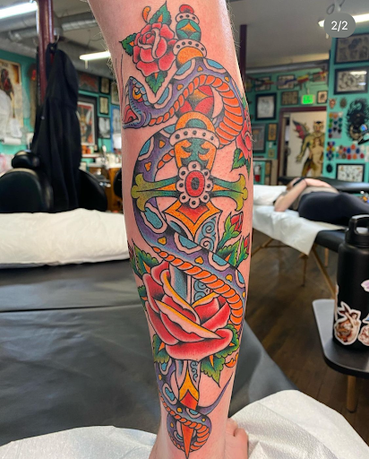 Explore pot leaf tattoo ideas, creative tattoo ideas in Georgetown, available at Iron Rite Tattoo South