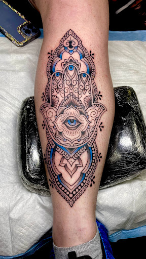 Explore pink tattoo ideas, creative tattoo ideas in Modesto, available at Inkwell Tattoo