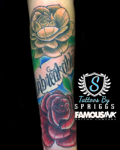 Explore peony tattoo ideas, creative tattoo ideas in Hammond, available at Famous Ink, Inc.