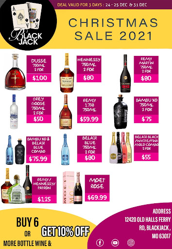 Liquor Store «Black Jack Liquors», reviews and photos, 12420 Old Halls Ferry Rd, Florissant, MO 63033, USA