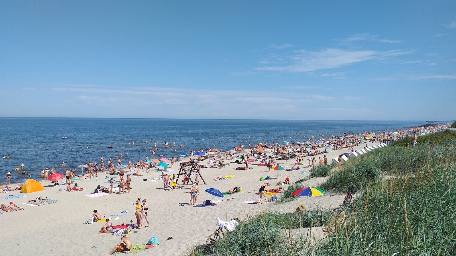 Foto di Zelenogradska Beach con una superficie del sabbia beige