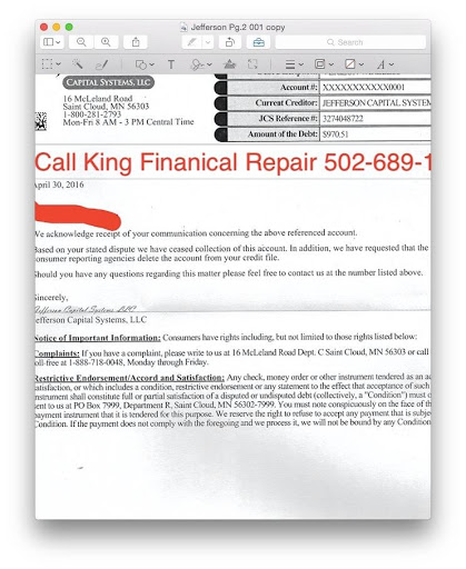 Credit Counseling Service «King Financial Repair», reviews and photos