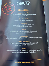 Menu / carte de Cavete Muenster à Münster