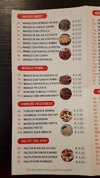 Menu / carte de La Grande Muraglia pomezia à Pomezia