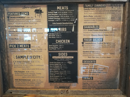 Barbecue Restaurant «City Barbeque», reviews and photos, 1305 Kildaire Farm Rd, Cary, NC 27511, USA