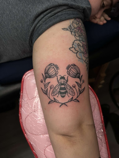 Explore cute witch tattoo ideas, creative tattoo ideas in Morrilton, available at Pink Flamingo Tattoo