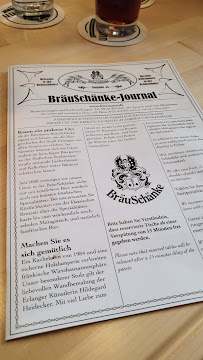 Kitzmann Bräuschänke à Erlangen menu