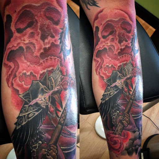 Find leg tattoo ideas for guys for your next unique tattoo in Tarpon Springs at Legendary Custom Tattoos and Piercings