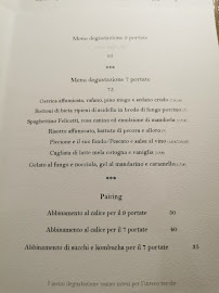 Carte du Sintesi Ristorante à Ariccia