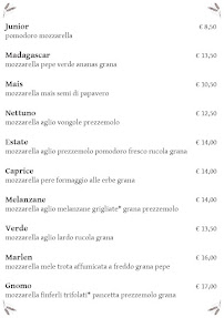 Menu / carte de Cocceria Alla Stella à Roncogno