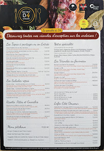 Menu du Bistrot D4 Saisons | Restaurant Bistronomique de Viandes d'exception | Toulon (Var) à Solliès-Toucas