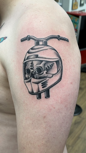 Explore lineman tattoo ideas, creative tattoo ideas in Twentynine Palms, available at No Mans Land Tattoo