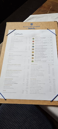 Klostergasthof Andechs à Andechs menu