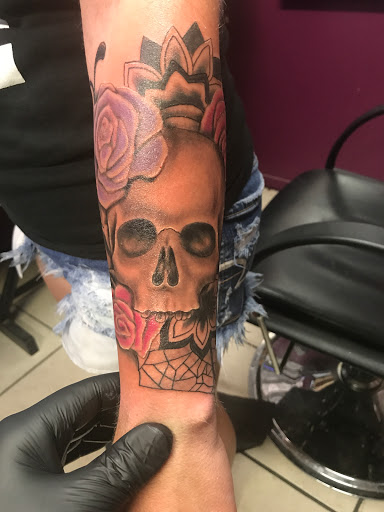 Explore tattoo ideas for behind ear, creative tattoo ideas in Alamogordo, available at The Poison Frog Tattoo Studio