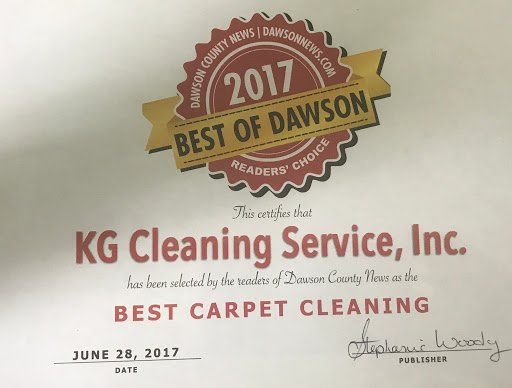 Carpet Cleaning Service «KG Cleaning Service Inc.», reviews and photos, 30 Industrial Park Rd #200, Dawsonville, GA 30534, USA