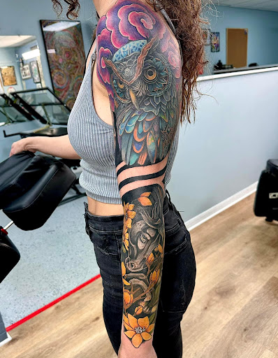 Explore daddy and son tattoo ideas, creative tattoo ideas in Ocala, available at Beauty in a Canvas Tattoo and Art Gallery