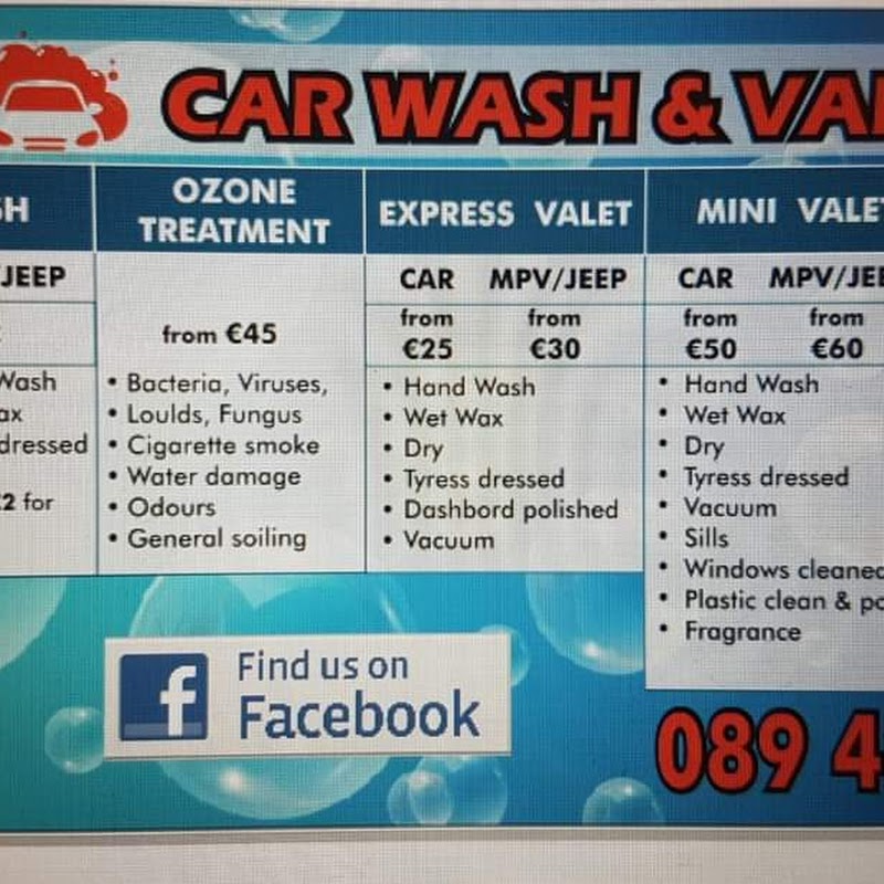 Rail car wash and valeting