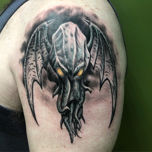 Explore resident evil tattoo ideas, creative tattoo ideas in Saint Petersburg, available at Cthulhu Tattoo & Body Piercing